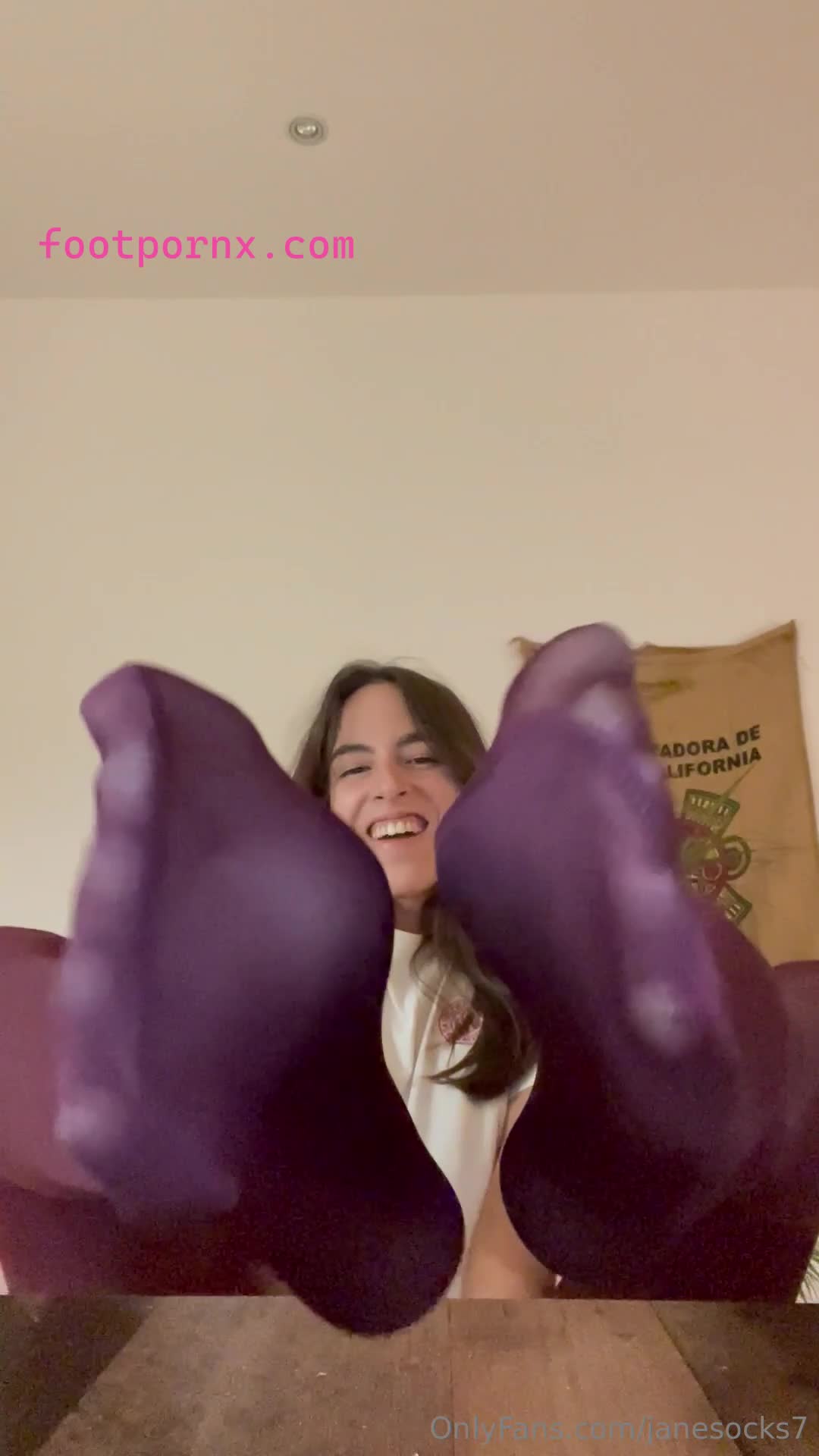 janesocks7 cute white girl sock tease 5